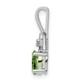 thumbnail image 2 of Sterling Silver Peridot & Diam. Pendant Charm, 2 of 4