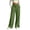 Green, variant on Guluxicc Women's Linen Pants with Pockets Elastic Waist Drawstring Wide Leg Trousers Summer Casual Outfits for Everyday Wear