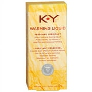 K-Y Warming Liquid With Pure And Gentle Personal Lubricant - 1 Oz, 2 Pack