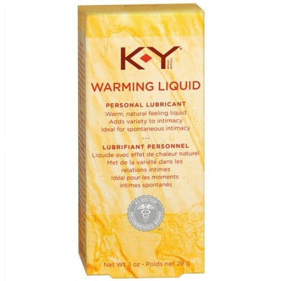 K-Y Liquide Chauffant avec Lubrifiant Personnel Pur et Doux - 1 Oz, Lot de 3