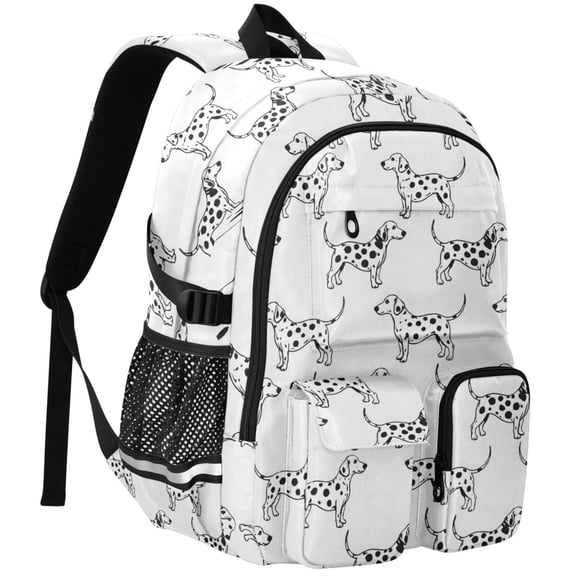 ALAZA Dalmatian Dogs Print Student Backpack School Bookbag Large Laptop Daypack Travel Bag