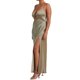 thumbnail image 3 of Txlixc Vestido de verano femenino, collage spaghetti Ribbon Deep V - neck spaghetti Txlixc moda, 3 of 7