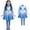 Blue, variant on 2-Piece Blue Halloween Costumes Rise of Red Cosplay, Dress and Pants Outfit, Dress-Up Apparel for Anime Themed Party Events