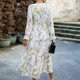 thumbnail image 5 of Vestido de mujer con cintura elástica jersey vestido de retazos elegante elegante largo y fluido Hugtrwg Para estrenar, 5 of 7