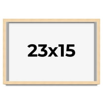 23x15 Frame Beige Real Wood Picture Frame Width 0.75 inches | Interior Frame Depth 0.5 inches |