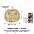 thumbnail image 7 of Halloween Wood Serving Tray 11 Inch, Wooden Pumpkin Shaped Charcuterie Platter, Novelty Cheese Meat Board with Juice Groove, Fall Party Decor, 7 of 7