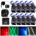 thumbnail image 1 of U'King 30W RGBW LED DMX Stage Lights Black ABS Mini Size 10 Pcs, 1 of 6