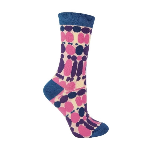 Miss Sparrow - Ladies Breathable Soft Novelty Bamboo Socks | Patterned Striped Polka Dot Socks