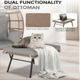 thumbnail image 6 of Wicker Egg Chair with Ottoman,Outdoor Indoor Large Egg Basket Lounge Recliner Chair with Thick Cushion for Patio Porch Backyard, 6 of 7
