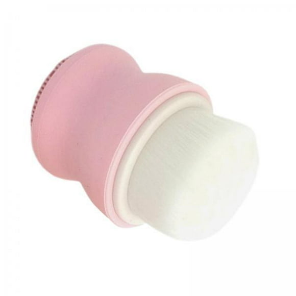 2 Cepillos Manuales para Lavar La Cara Sunnimix Almohadillas de silicona Suaves y exfoliantes Color Rosa 4 piezas