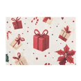 thumbnail image 7 of Yayeee Bath Rug for Bathroom Floor Non Slip Rectangle Fluffy Soft Absorbent Mat, 16"x24", Red Christmas Gift Pattern, 7 of 7