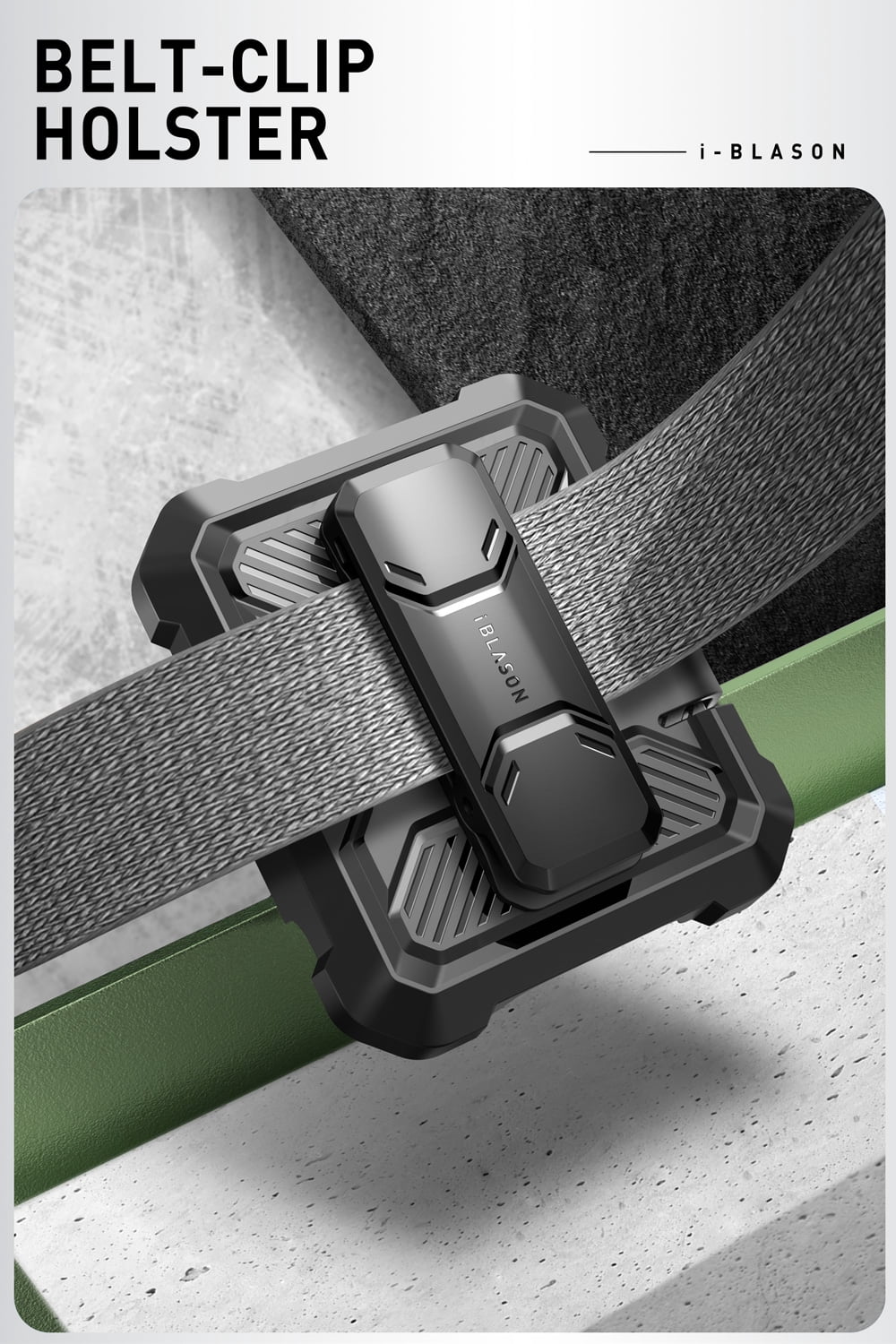 i-Blason Armorbox series for Samsung Galaxy Z Flip 6 / Flip 5 Case with Stand, [Built-in Screen Protector] [Hinge Protection] [Belt-Clip], Full-Body Protection Phone Case Cover, Guldan