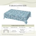 thumbnail image 6 of White Leaves Tablecloth Branch Blue Table Cloth Leaf Botanical Style Rectangle Tablecloth 60×84 Inch Washable Table Cover for Kitchen Dining Room Party Decoration, 6 of 8
