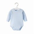 thumbnail image 2 of Emy Dola Unisex Baby Short Sleeve Onesies Newborn Boy Girls Solid Bodysuit Infant Spring Summer Romper Clothes 0-24M, 2 of 8