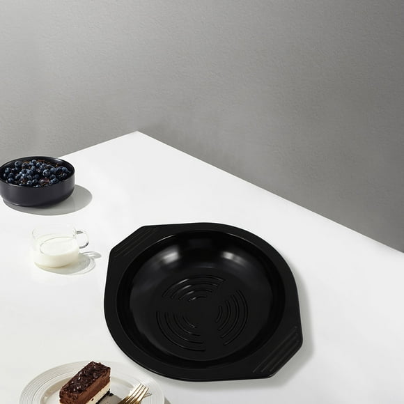 KAKOWELY Plateau à Casserole en Mélamine Noir pour la Cuisine Résistant à la Chaleur Base de Casserole Épaissie 15.7 x 11.8 x 1.6 Pouces