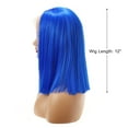 thumbnail image 2 of Unique Bargains Lace Front Wigs for Women 12" Blue Medium Long Straight Hair with Wig Cap, 2 of 6