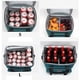 thumbnail image 3 of Soidarity Bolsa enfriadora de bebidas de vino, paquete de hombro térmico a prueba de fugas con múltiples bolsillos para exteriores con Kits de desorden para acampar Cian, 3 of 6