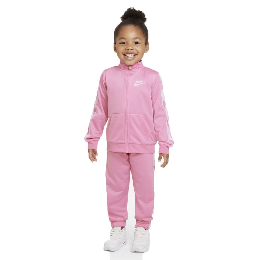 Nike Kids Pink Tracksuit Nike Kids Logo-detail Hooded Tracksuit