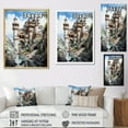 thumbnail image 4 of Designart "Majestic Guardians of Fortresses VII" Cityscapes Floater Framed Canvas Art Print, 4 of 7
