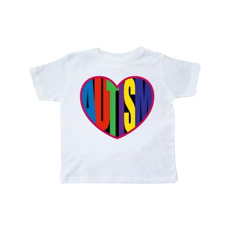 

Inktastic Autism Awareness Month Word Heart Gift Toddler Boy or Toddler Girl T-Shirt
