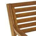 thumbnail image 6 of GDF Studio Baia Outdoor Acacia Wood 3 Piece Bistro Set with Cushion, Teak and Cream, 6 of 13