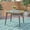 Grey, variant on 47.25 Round Acacia Wood Dining Table with Teak Finish, Modern Slatted Patio Table for Indoor & Outdoor Use, Space Saving Design for Small Patios