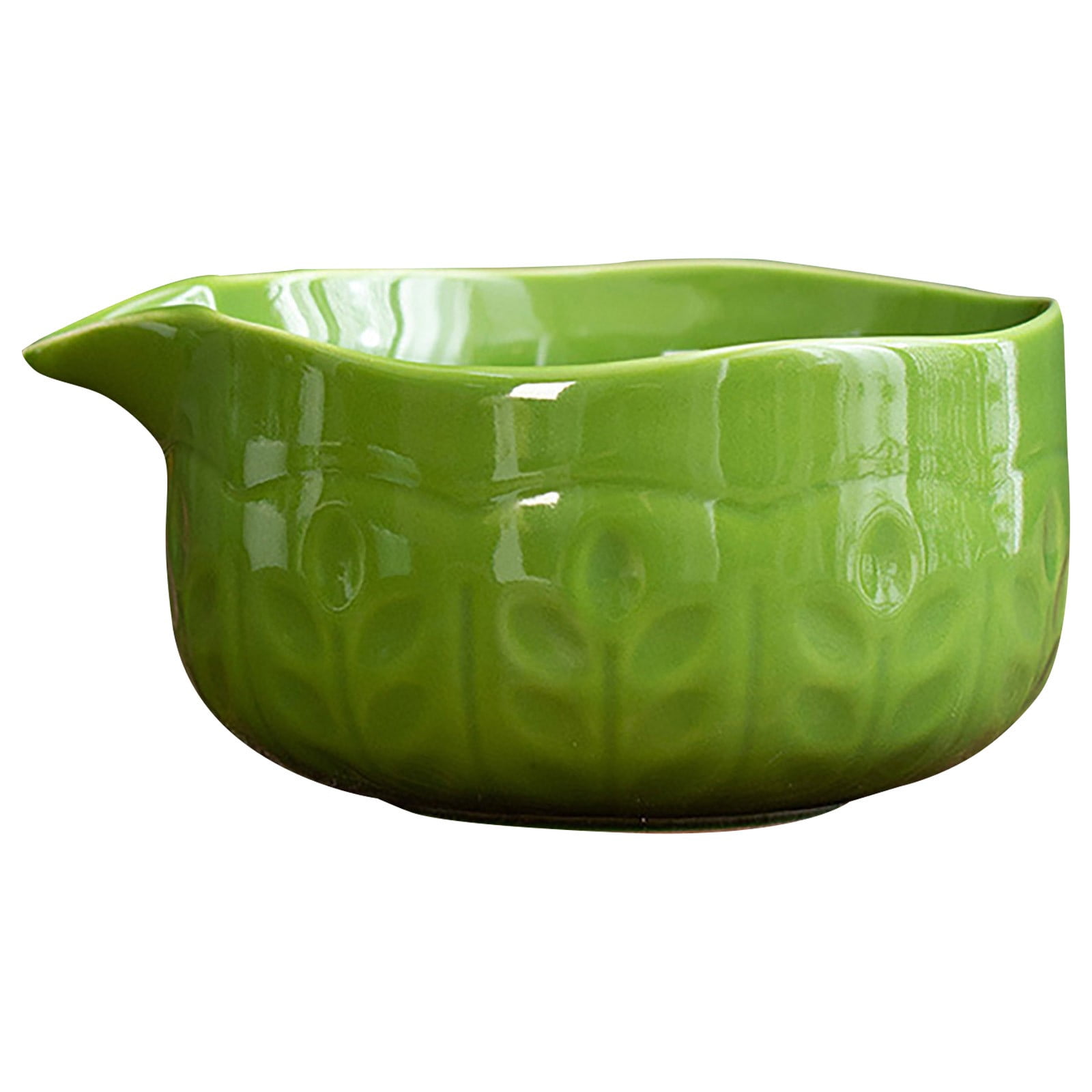 Japanese Ceramic Matcha Bowl Set Set with Mouth Tea White and Red