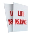 thumbnail image 4 of A-frame Sidewalk Life Insurance 24" x 36" Double Sided A-Frame Sidewalk Sign, Includes 2 Plastic Inserts | Foldable Portable White Signicade Sandwich Board Signs, 4 of 5