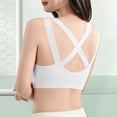 thumbnail image 5 of Abomasnow Sports Bras for Women Medium Support Criss Cross Strappy Bras Seamless Padded High Impact Yoga Athletic Exercise Bras, 5 of 5