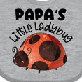 thumbnail image 4 of Inktastic Papa's Little Ladybug Boys or Girls Baby Bib, 4 of 4