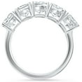 thumbnail image 2 of Pompeii 5 1/4Ct Cushion Cut 5-Stone Diamond Wedding Anniversary Ring 14k Gold Lab Grown, 2 of 7