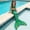Green, variant on Laipiong Girls Swimsuit Trendy Shiny Rainbow Scale Tail Design Bathing Suits 2026 Summer Trendy Comfy Beach Vacation Swimwear