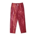 thumbnail image 4 of Daiia Abstract Red Marble Women's Sleep Pant with Pockets and Drawstring,Pajama Pants-Medium, 4 of 9