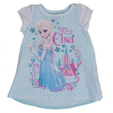 Elsa Castle Toddler Tunic Chiffon Insert T-Shirt