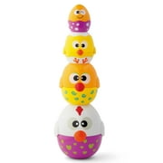 Kidoozie Chicken n' Egg Stackers, 8 Piece Set, Stacks Over 12" Tall, Playful and Colorful for Children 9-24 months