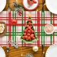 thumbnail image 2 of Touchbetter Red Green Buffalo Plaid Table Runner, Seasonal Fall Christmas Kitchen Dining Table Decoration for Outdoor Home Party 13x72 Inch, 2 of 3