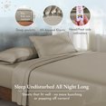 thumbnail image 4 of California Design Den Sheet Sets, Natural 100% Cotton Sheets, Soft Luxury 400 Thread Count Sateen Bedding Sheets Set, Deep Pocket Cooling Sheets, 4 of 8
