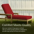 thumbnail image 5 of Textured Solid Imperial Red Chaise Lounge Cushion, 5 of 8