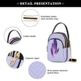 thumbnail image 5 of IAUYY Small Crossbody Bags for Women 15*21*8cm Leather Purses for Women Removable Strap with 3 Zipper Pocket Applicable to Birthday Gifts for Women,Fantasy Style, 5 of 7