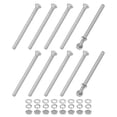thumbnail image 1 of Uxcell 10-Pack Tornillo de Cabeza Hexagonal con Tuercas, Arandelas Planas y de Bloqueo M5x75mm, 1 of 6