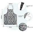 thumbnail image 7 of Gray Christmas Tree Pattern Kids Aprons for Girls and Boys,Adjustable Neck Strap Toddler Aprons for Kids Cooking Baking, 7 of 7