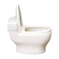 thumbnail image 1 of Tauxra Small White Ceramic Toilet Shape Planter For Desktop Balcony Indoor Outdoor, 1 of 6