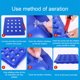 thumbnail image 4 of Soidarity Cojín para asiento, cojín para silla, esterilla para sentarse, transpirable, mano de obra fina, funda para asientos inflables, elasticidad Salud Azul 48*48 Soidarity CE015849-02, 4 of 6