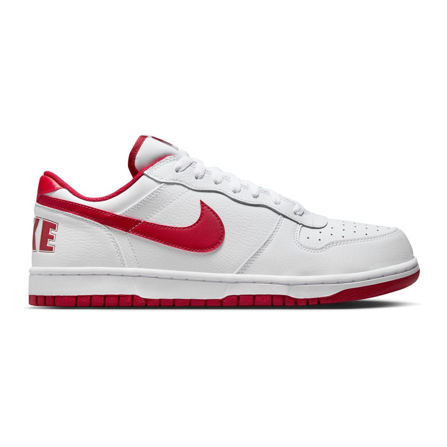 Men's Nike Big Low Sneakers Color: White Gym Red Size: 13
