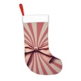 thumbnail image 2 of Yiaed Retro Bow Print Christmas Stockings, Christmas Stockings Hanging Ornaments, Christmas Stockings for Family Christmas Holiday Decorations, 2 of 7