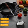 thumbnail image 5 of 2x Wok Spatula And Ladle,skimmer Ladle Tool Set, 17inches Spatula For Wok, 304 Stainless Steel Wok, 5 of 5