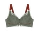 thumbnail image 4 of Sujetador de mujer con cierre frontal, sin aros, fino y acolchado, talla grande, 4 of 8