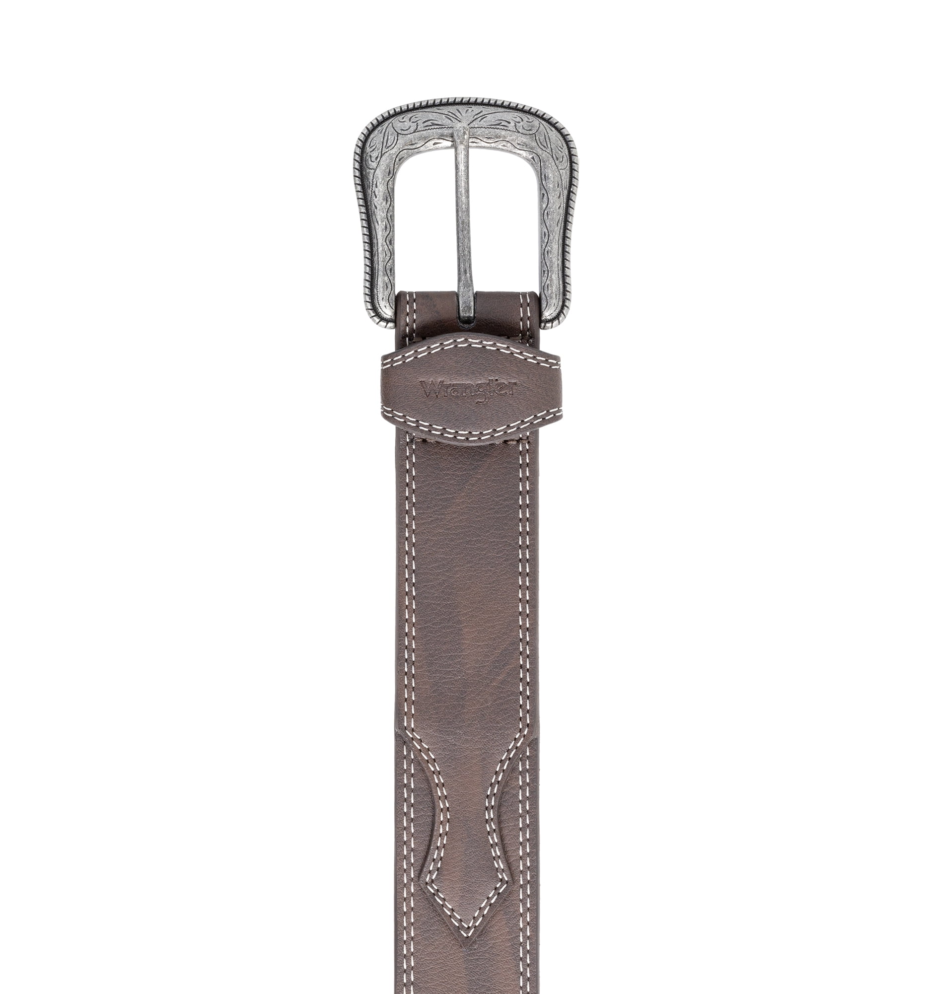 Men's Wrangler 38mm Leather Western Buckle Belt