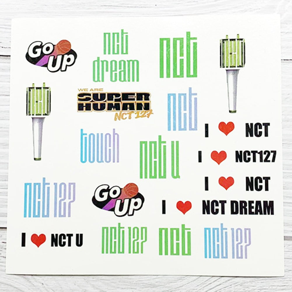 kpop bts got7 exo twice nct blackpink sticker paper tattoo