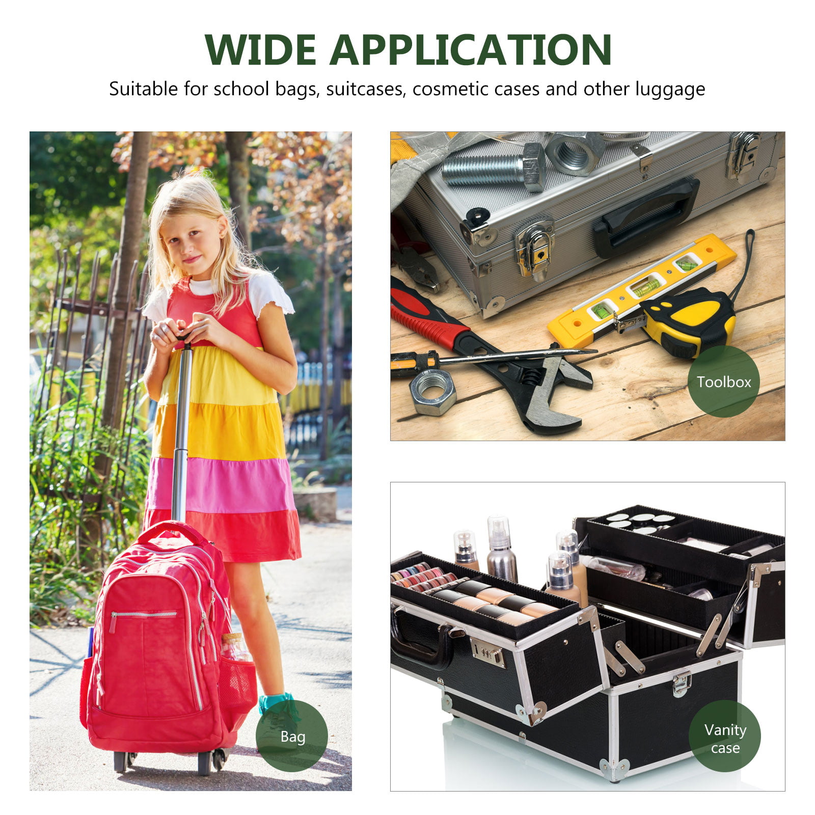 1pc Suitcase Telescoping Handle Luggage Handle Replacement Parts Telescopic Handle Luggage Accessories, Size: 98X13X3cm